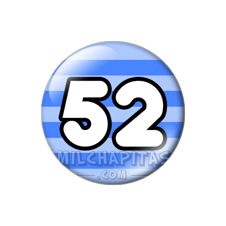 Chapa de Números: Número 52