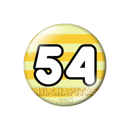 Chapa de Números: Número 54