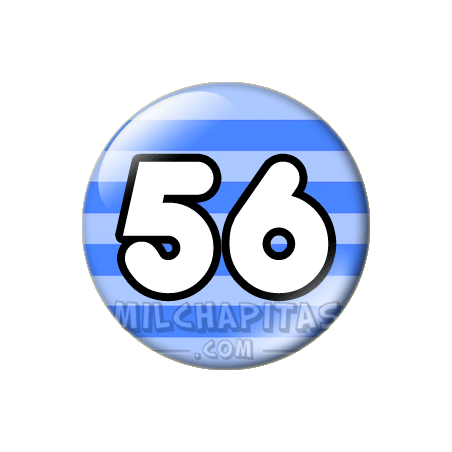 Chapa de Números: Número 56