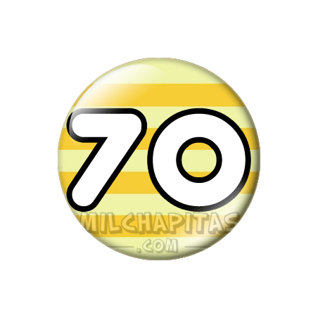 Chapa de Números: Número 70