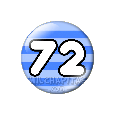 Chapa de Números: Número 72