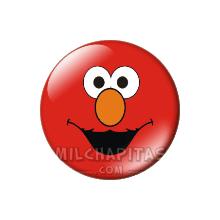 Chapa de Barrio Sésamo: Elmo 2