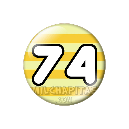 Chapa de Números: Número 74