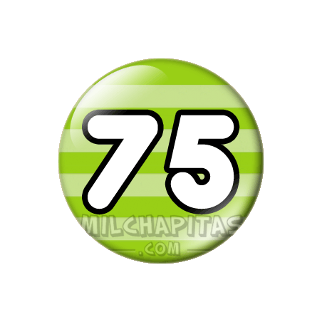 Chapa de Números: Número 75