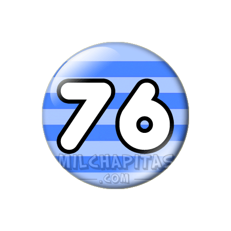 Chapa de Números: Número 76