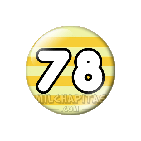 Chapa de Números: Número 78