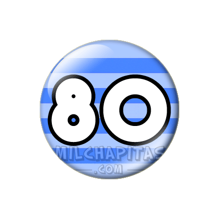 Chapa de Números: Número 80