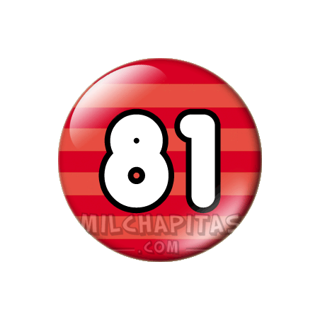 Chapa de Números: Número 81