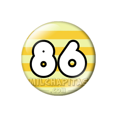 Chapa de Números: Número 86