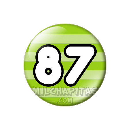 Chapa de Números: Número 87