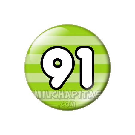 Chapa de Números: Número 91