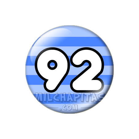 Chapa de Números: Número 92
