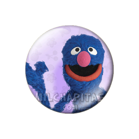Chapa de Barrio Sésamo: Grover