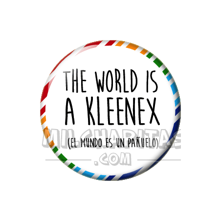 Chapa de Spanglish: El mundo es un pañuelo