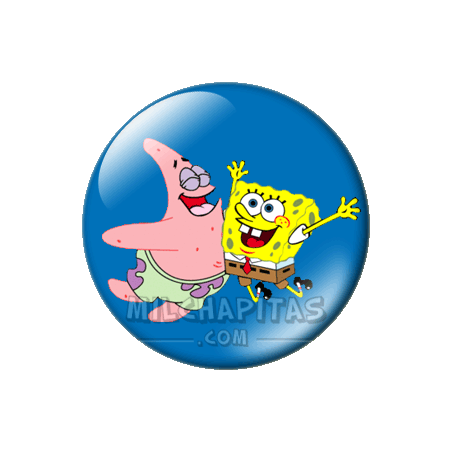 Chapa de Bob Esponja: Bob Esponja y Patricio