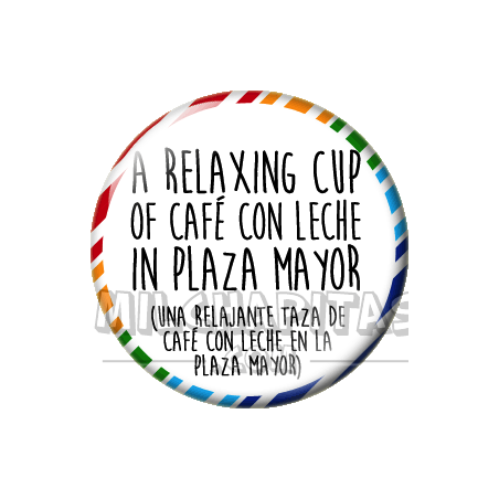 Chapa de Spanglish: Una relajante taza de café con leche