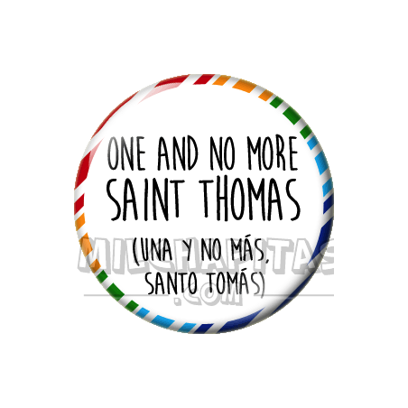 Chapa de Spanglish: Una y no más Santo Tomás