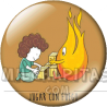 Chapa de Juegos de palabras: Jugar con fuego JP