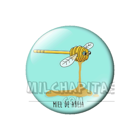 Chapa de Juegos de palabras: Miel de abeja JP