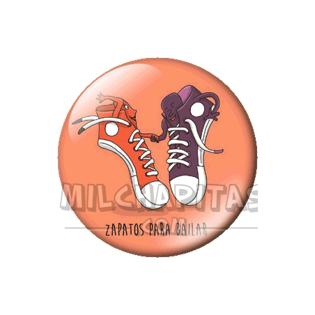 Chapa de Juegos de palabras: Zapatos para bailar JP