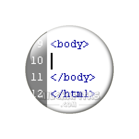 Chapa de Geek: Etiqueta body