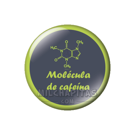 Chapa de Geek: Molécula de cafeína