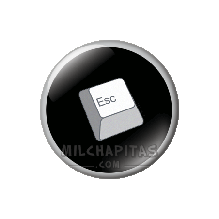 Chapa de Geek: Tecla escape