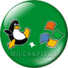 Chapa de Geek: Tux vs Windows