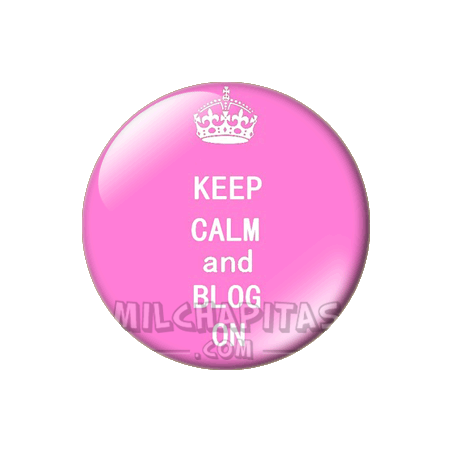 Chapa de Keep Calm: Keep Calm and blog on