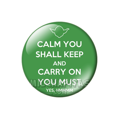 Chapa de Keep Calm: Keep Calm and carry you shall keep