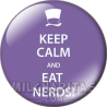 Chapa de Keep Calm: Keep Calm and eat nerds