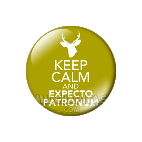 Chapa de Keep Calm: Keep Calm and expecto patronus