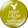 Chapa de Keep Calm: Keep Calm and expecto patronus