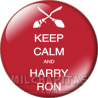 Chapa de Keep Calm: Keep Calm and harry ron