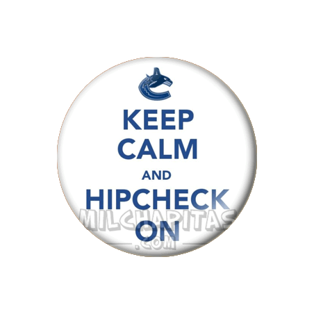 Chapa de Keep Calm: Keep Calm and hipcheck on