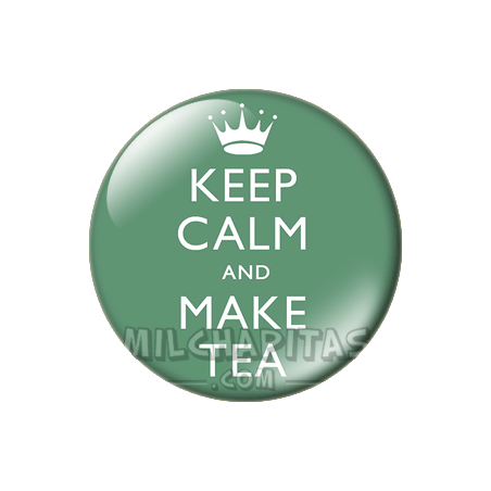 Chapa de Keep Calm: Keep Calm and make tea
