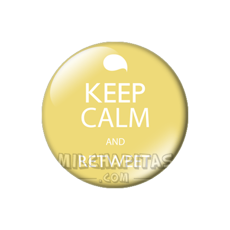 Chapa de Keep Calm: Keep Calm and retweet