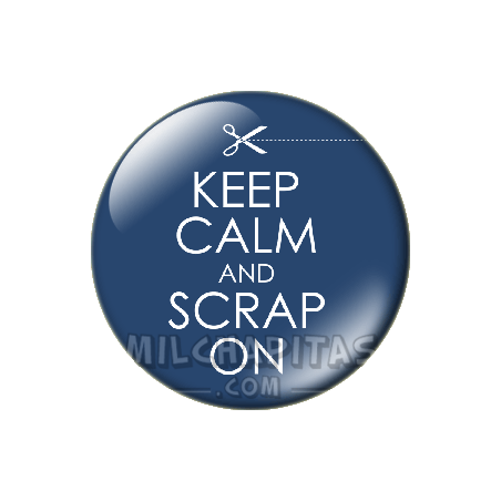 Chapa de Keep Calm: Keep Calm and scrap on