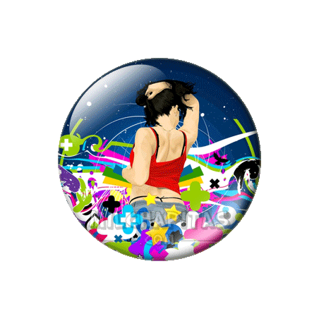 Chapa de Abstracto: Bailando entre colores