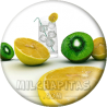 Chapa de Abstracto: Limón y kiwi