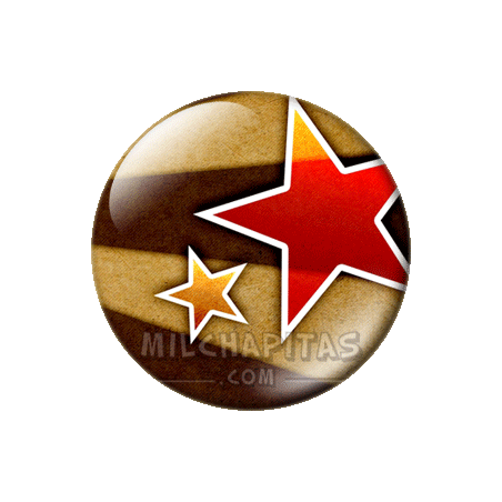 Chapa de Abstracto: Líneas y estrellas