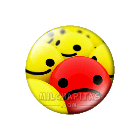 Chapa de Abstracto: Pelotas smileys