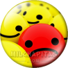 Chapa de Abstracto: Pelotas smileys