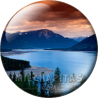 Chapa de Paisajes: Lago entre montañas