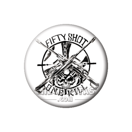 Chapa de Airsoft: Fifty shots One kill