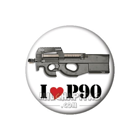 Chapa de Airsoft: I love P90