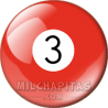 Chapa de Billar: Bola 3