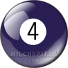 Chapa de Billar: Bola 4