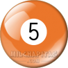 Chapa de Billar: Bola 5