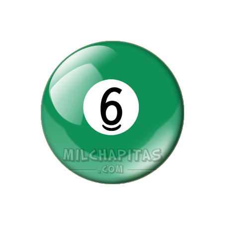 Chapa de Billar: Bola 6